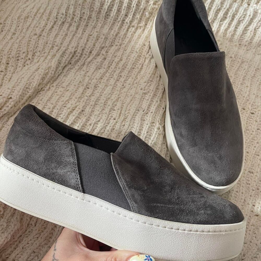Vince Women's Grey and Black Trainers